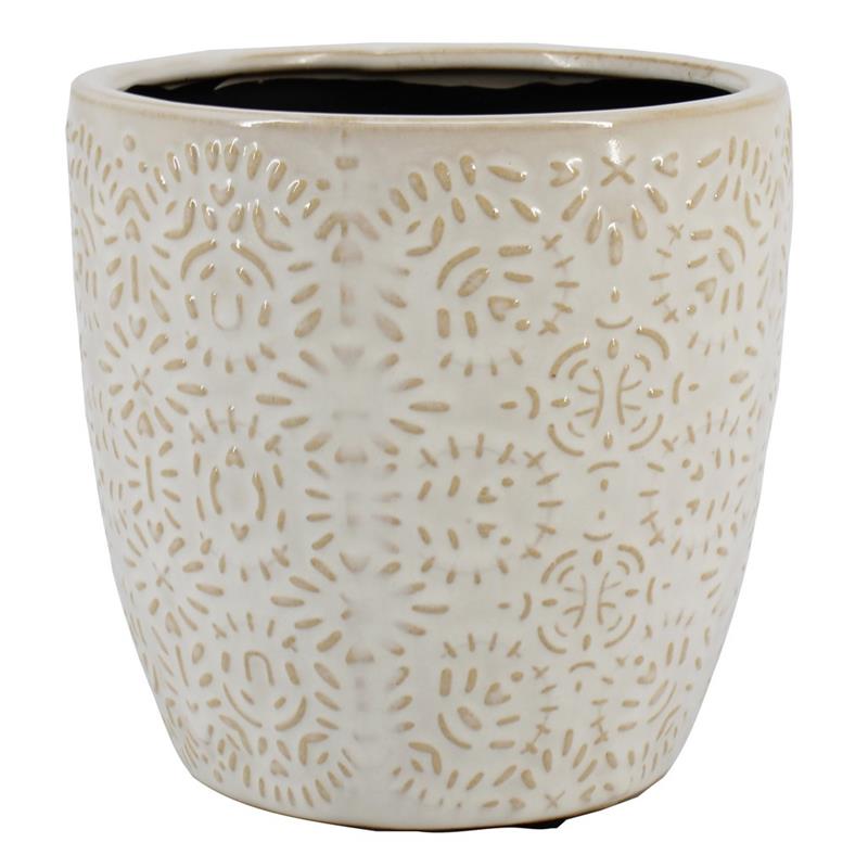 Macetero Napels d13.2 a12.5cm blanco es/12