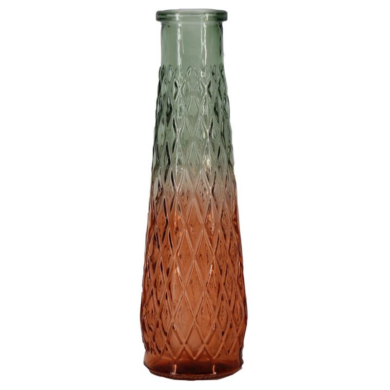 Botella Minsk d4/6 a21.5cm marrón/verde