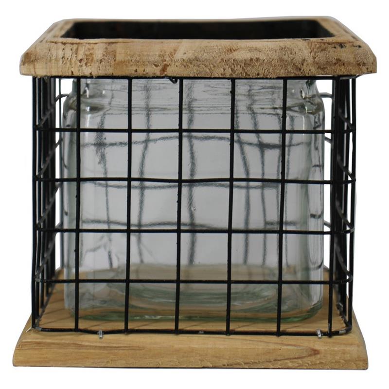 Gas bandeja cuadrado 1 cubo 13x13x12cm