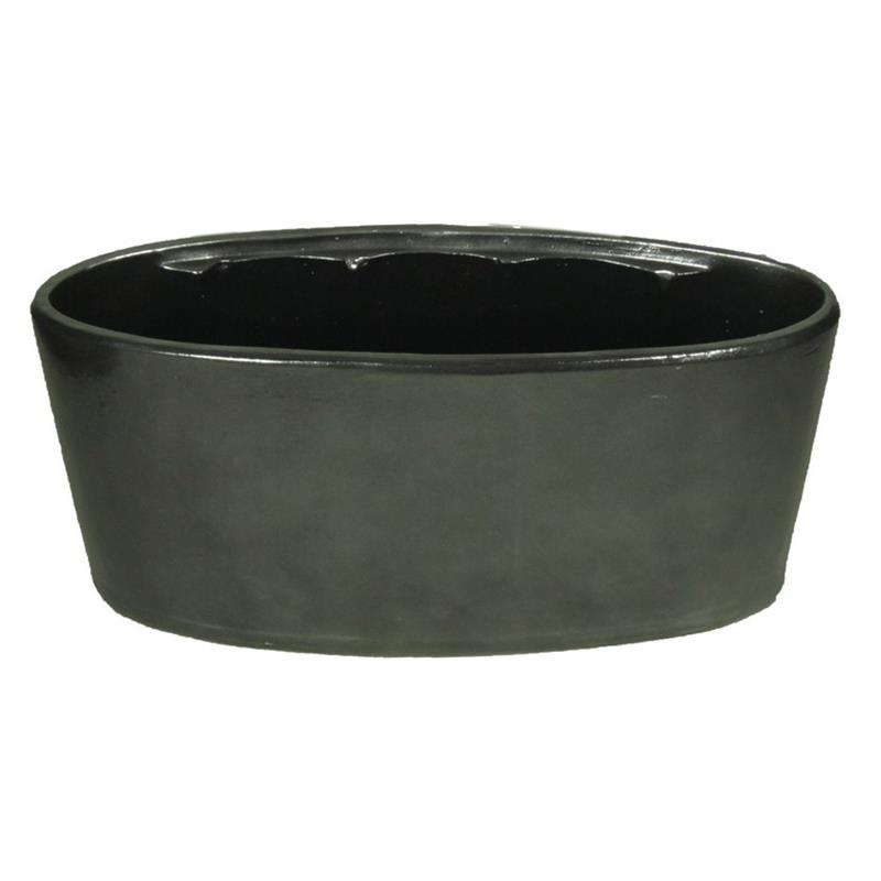 Macetero Eef ovalo 33x15x15cm antracita 2x es/12