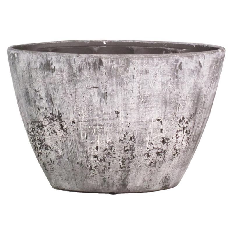 Macetero Eef ovalo 32x14.5x22.5cm hormigón 2x es/12