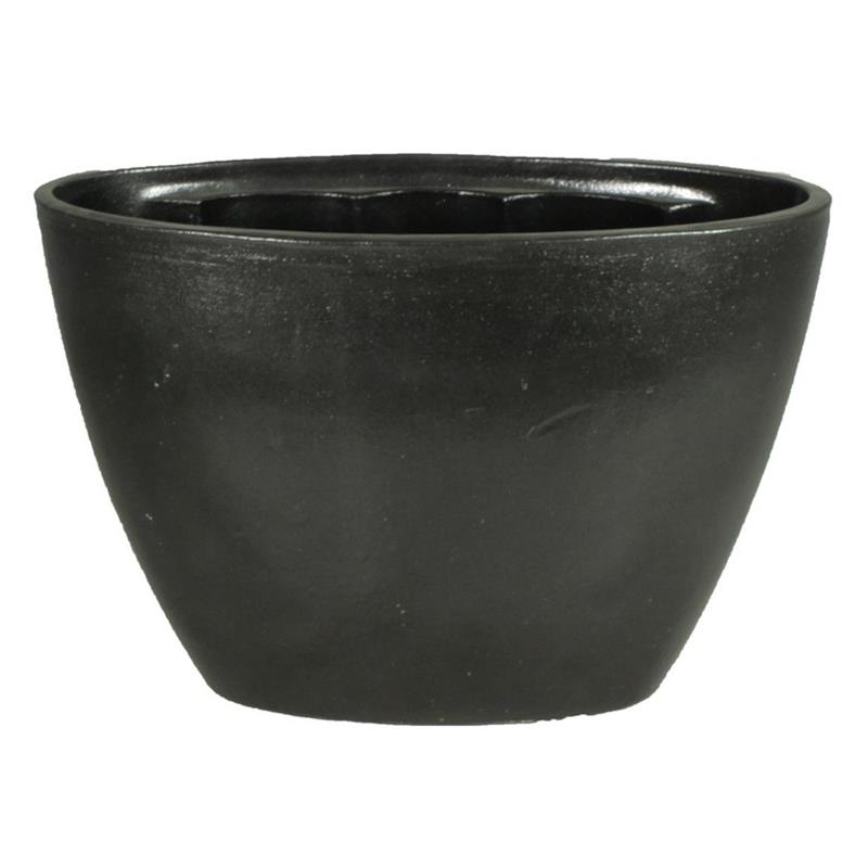 Macetero Eef ovalo 32x14.5x22.5cm antracito 2x es/12