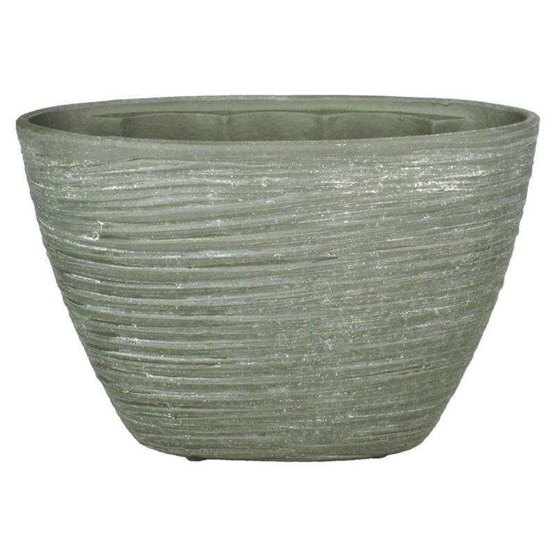Macetero Eef ovalo 32x14.5x22.5cm marrón rayado 2x es/12