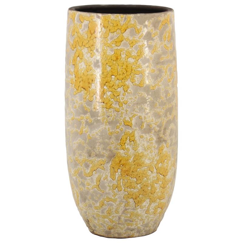 Florero Luuk d20 a45cm ocre