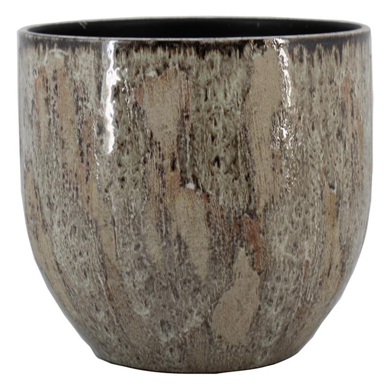 Macetero Ortigo d17 a16cm gris pardo