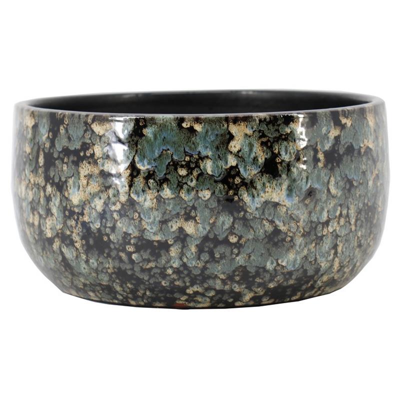 Cuenco Bejo d28 a24cm azul/negro