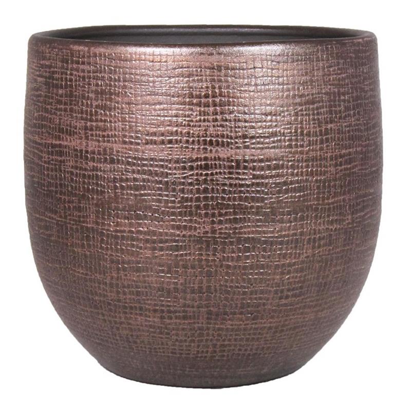 Macetero Mira d24 a22cm cobre