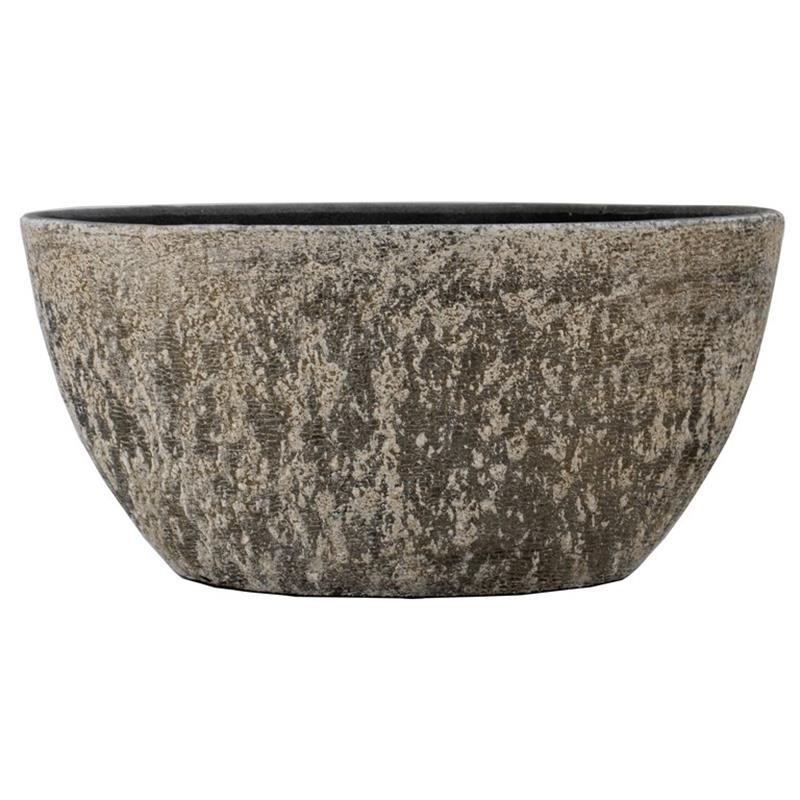 Macetero Tobias ovalo 49x20x25cm oro