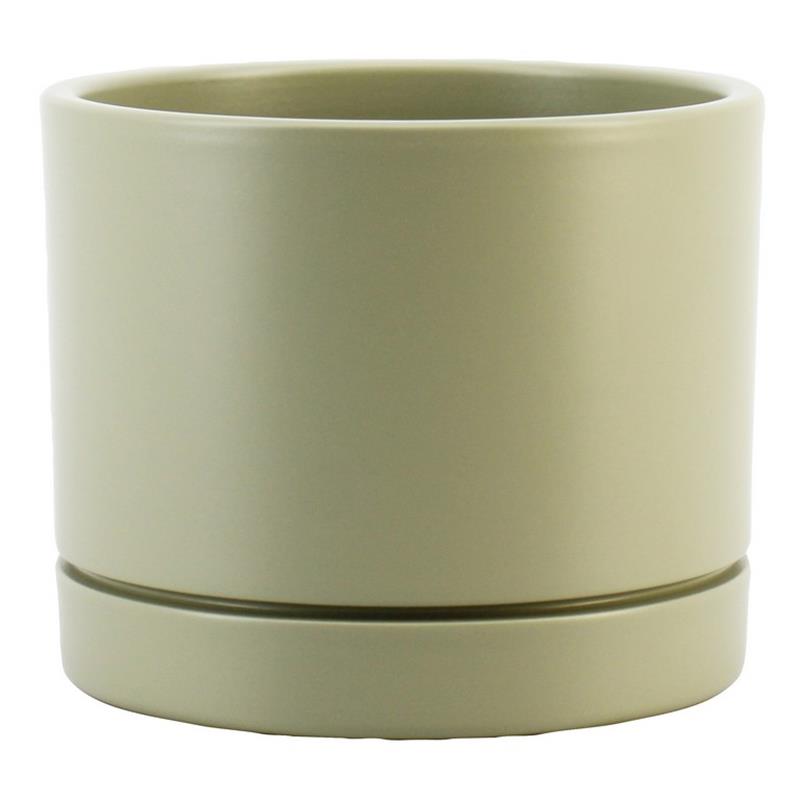 Pot Lynn d15 h13cm kaki mat es/14