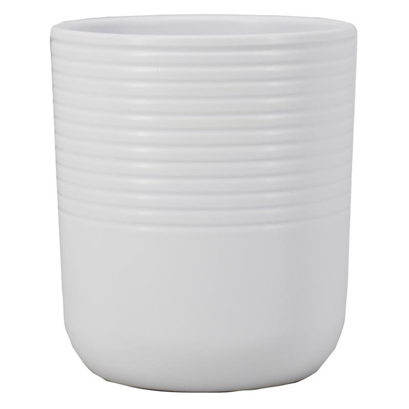 Florero Donny d13.5 a15.5cm blanco mate es/12