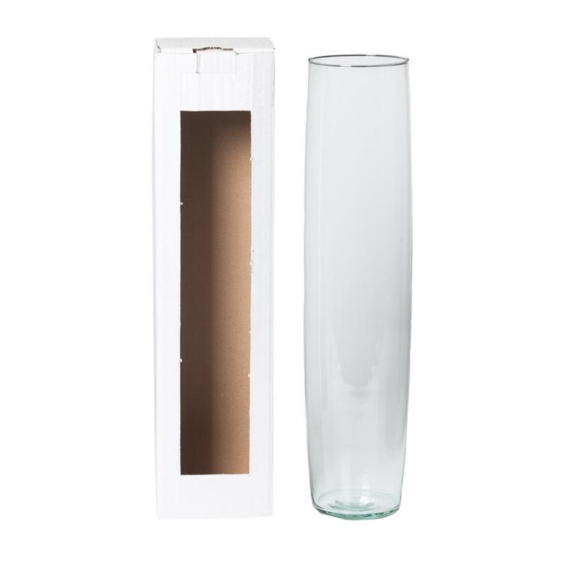 Vase Sigaar D10.8/11.5 H50Zm (weiße Schauvitrine)