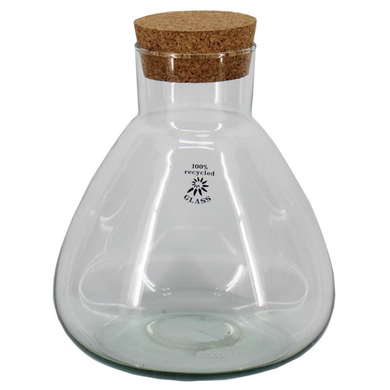 Glas Pyramide D9/22.5 H26.5Zm m/Kork