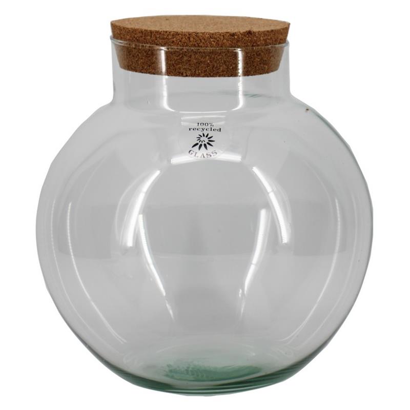 Botella Damon d14/25 a27cm con tapa de corcho