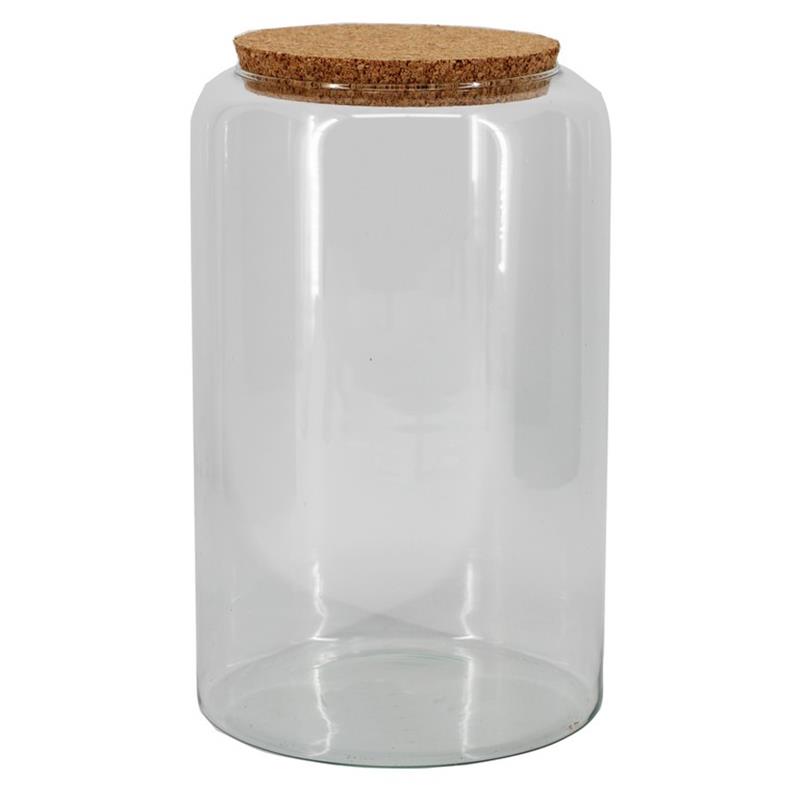 Florero Mia d14.5/19 a30cm con tapa de corcho