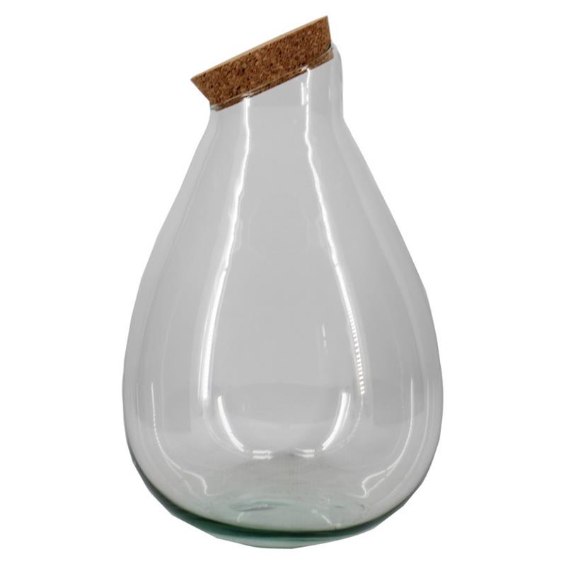 Vidrio Drop d10/20 a33/37cm con tapa de corcho