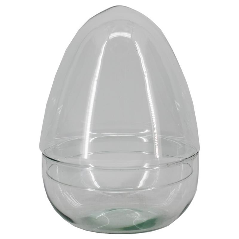 Glasglocke m/Schale D15.8 H21.5Zm