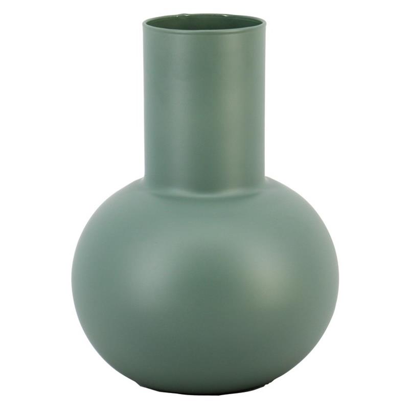 Florero Maureen d8/20 a24cm verde mate