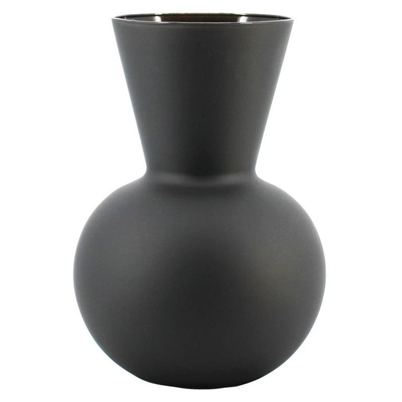 Florero Elly d15/21 a30cm negro mate