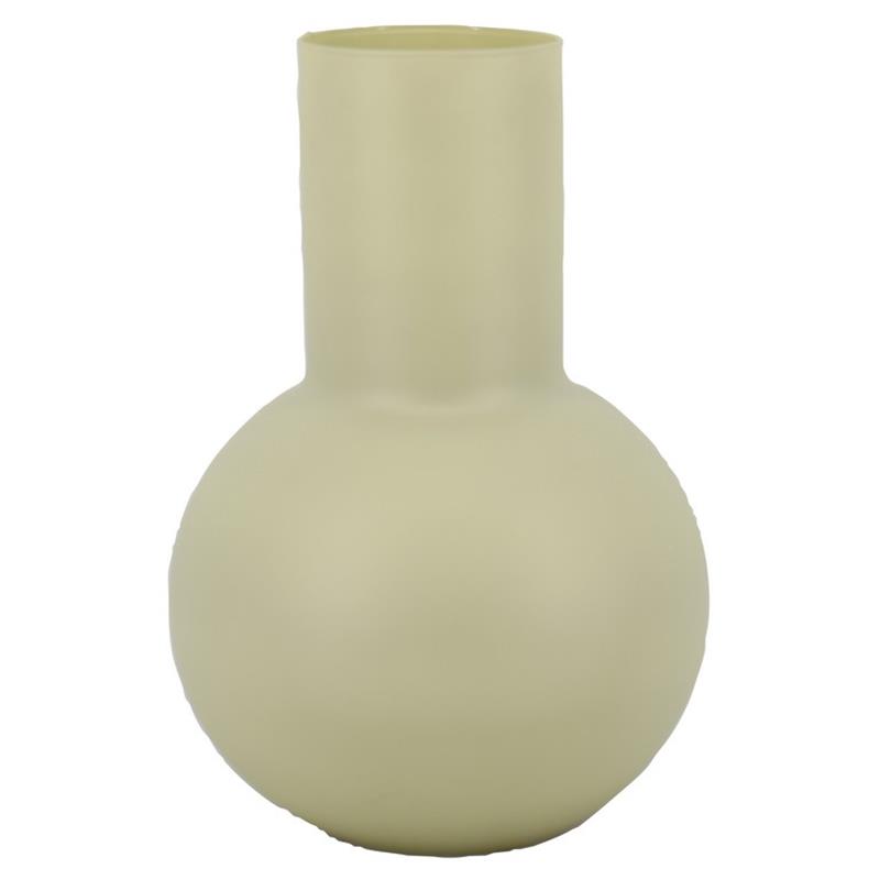 Florero Maureen d8/20 a24cm verde mate