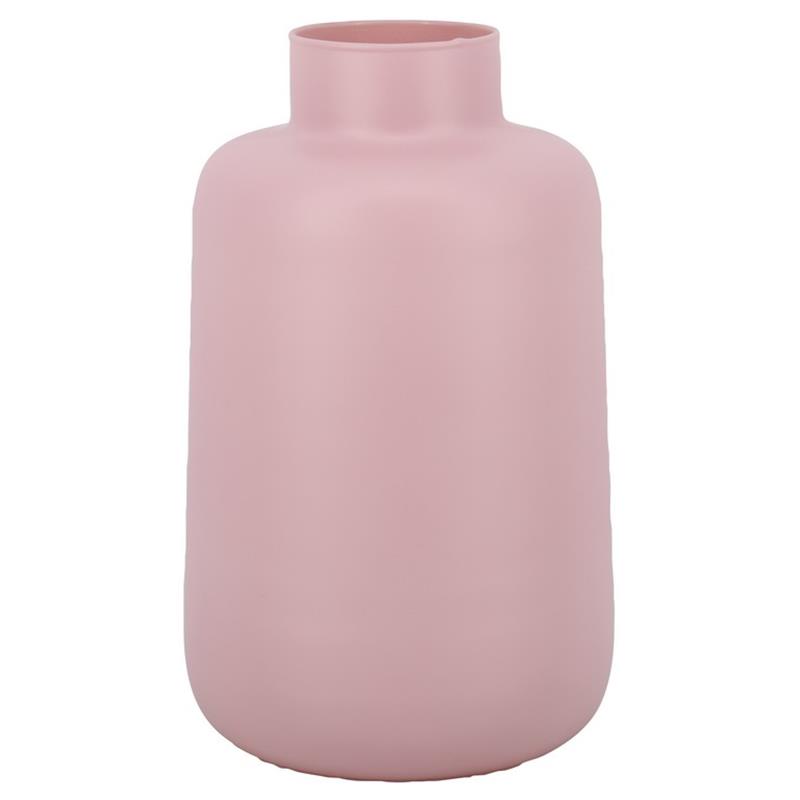 Florero Thea d8/15 a20cm rosa mate