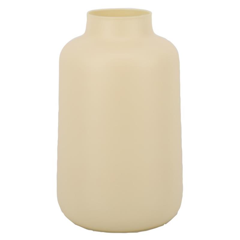 Florero Thea d8/15 a20cm ivoire mate