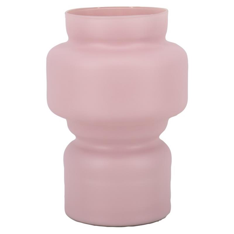 Glas Charlotte d12/17 h25cm roze mat