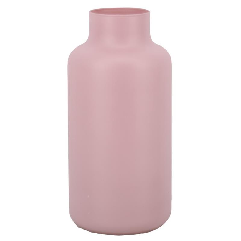 Vase Milan D8.5/15 H30Zm rosa matt
