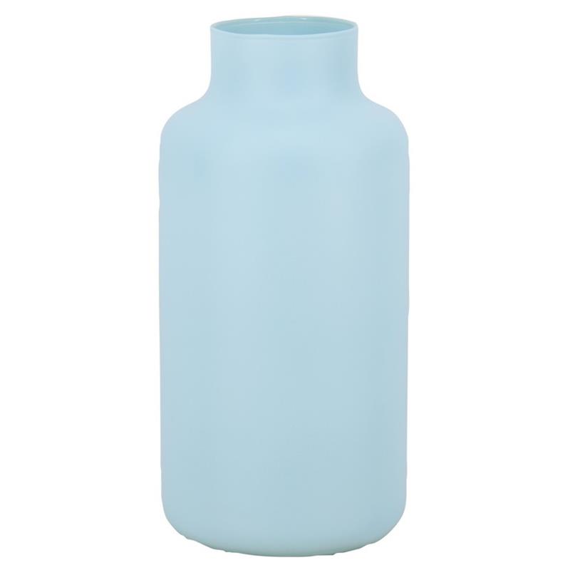 Vaas Milan d8.5/15 h30cm blauw mat