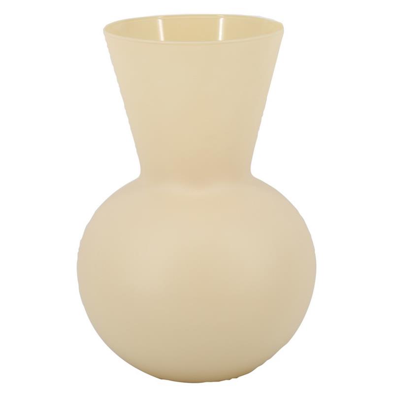 Glas Elly d15/21 h30cm ivoor mat
