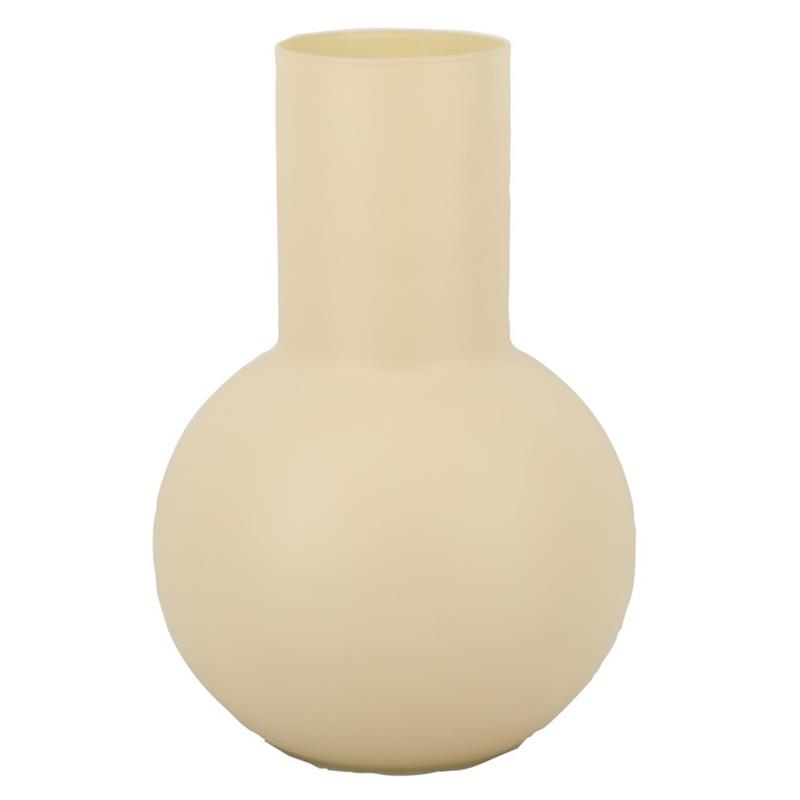 Glas Maureen d8/20 h24cm ivoor mat