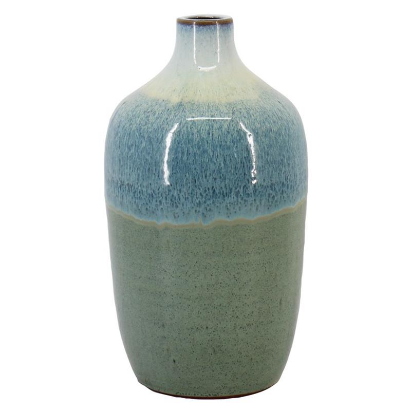 Deco botella Alice d5.5/21 a35cm azul