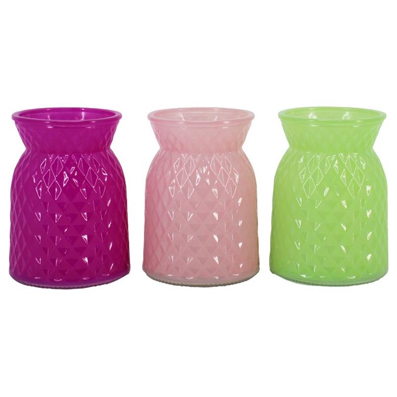 Vase Boedapest d10.5 h16cm 3ass Fantasy