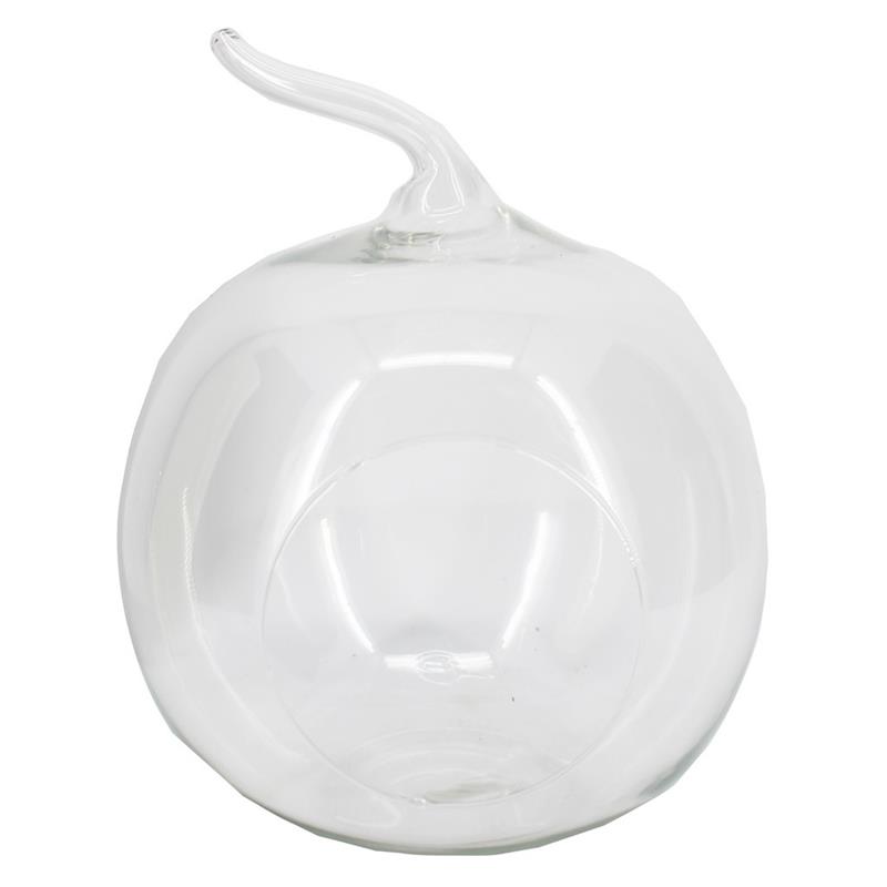 Glass Apple m/hole d19 h20/24cm
