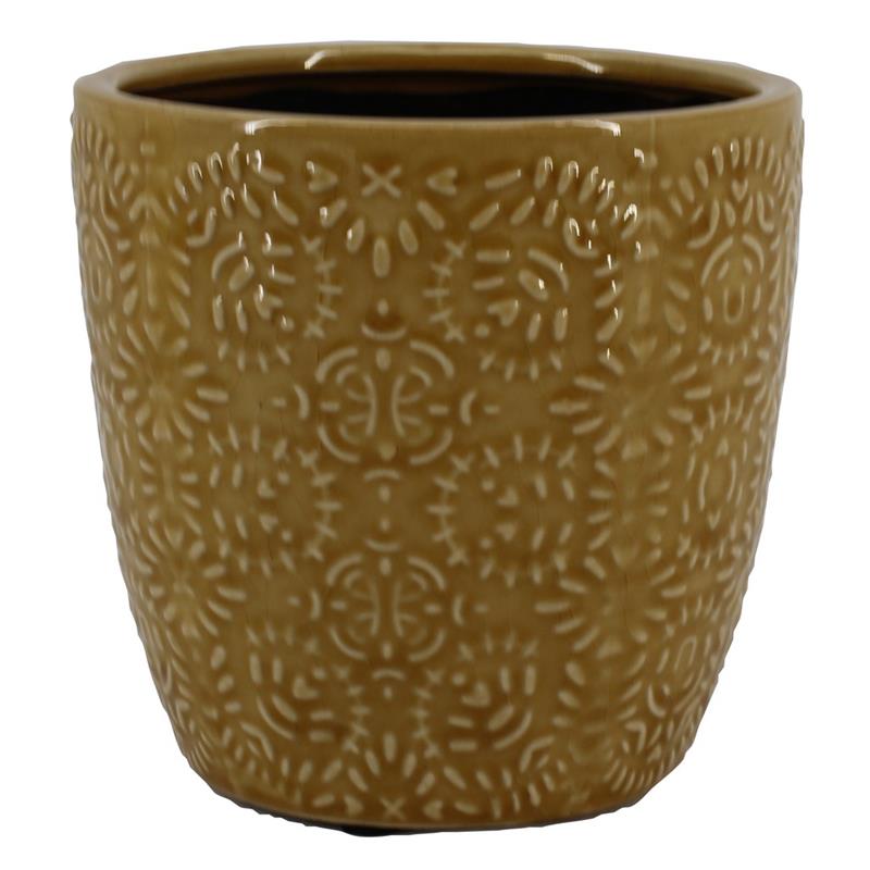 Pot Napels d13.2 h12.5cm jaune es/12