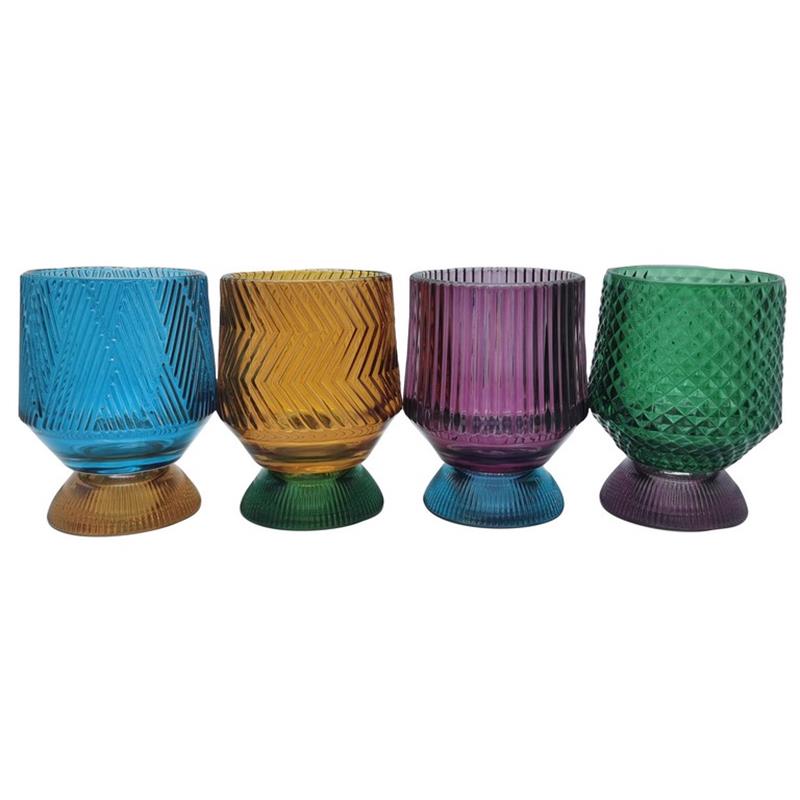 Vase Elegant d9.5 h12cm 4ass