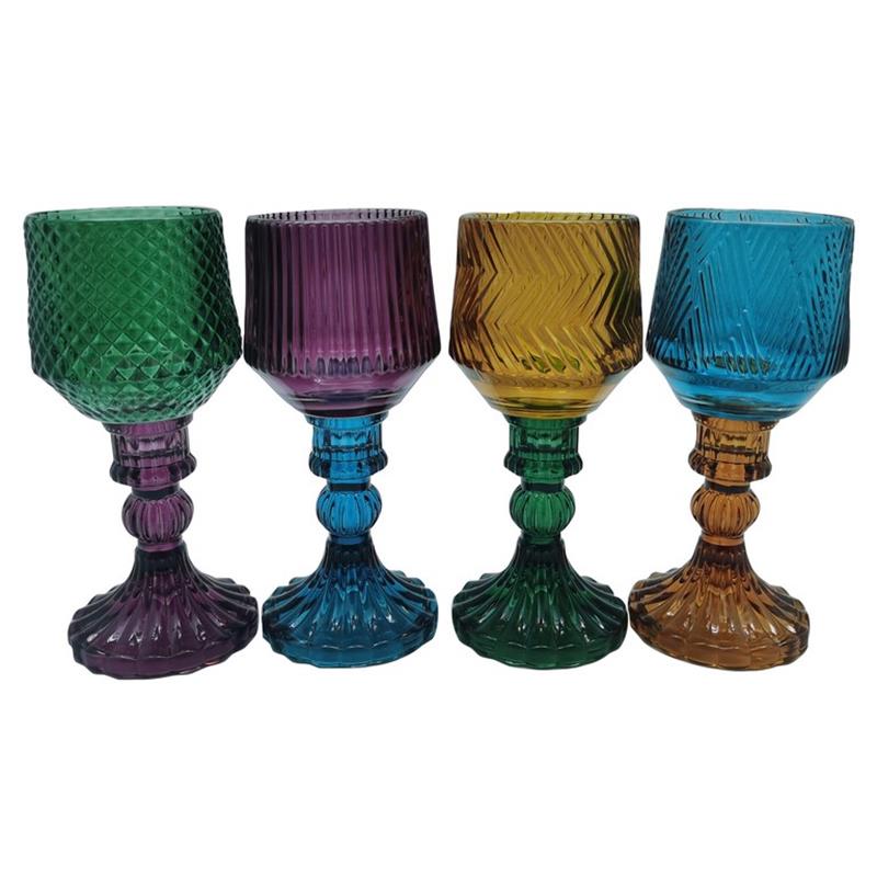 Vase Elegant d8 h18.5cm 4ass