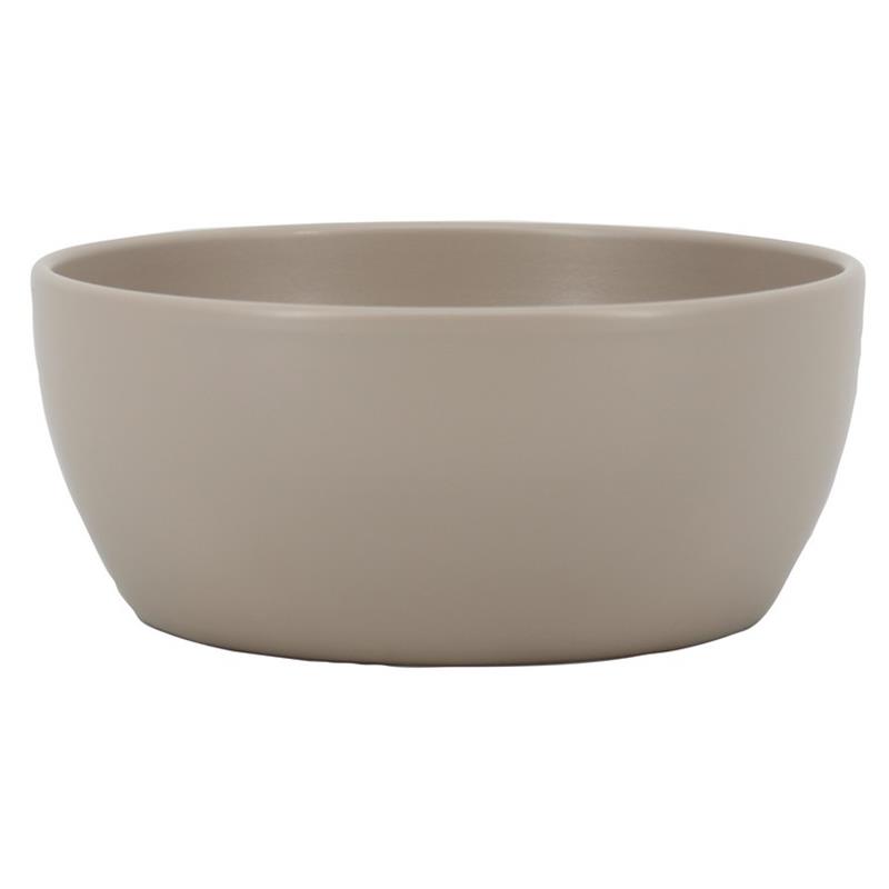 Schaal Boule d18.5 h8.5cm taupe mat