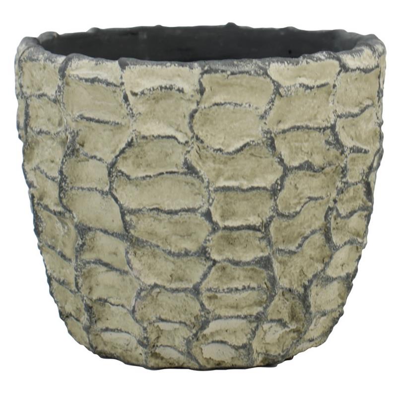 Pot Kansas d13.5 h13cm gris foncé es/12