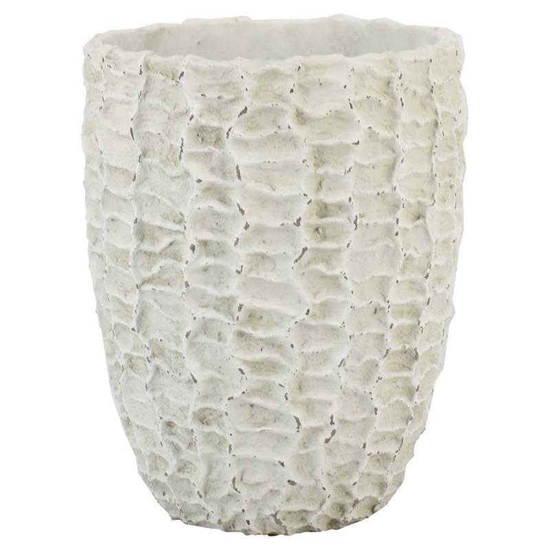 Vase Kansas d18 h20cm blanc antique