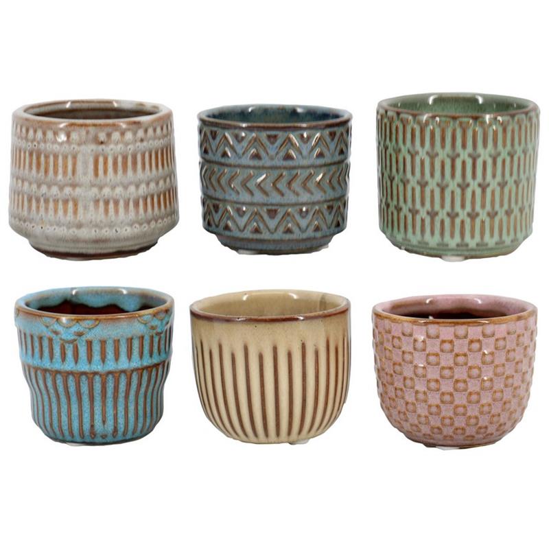 Pot Cancun d7.4 h6cm 6ass es/6