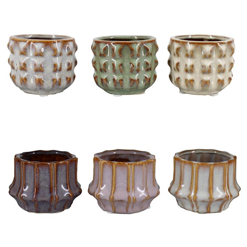 Pot San Juan d8.2 h6.2cm 6ass es/6