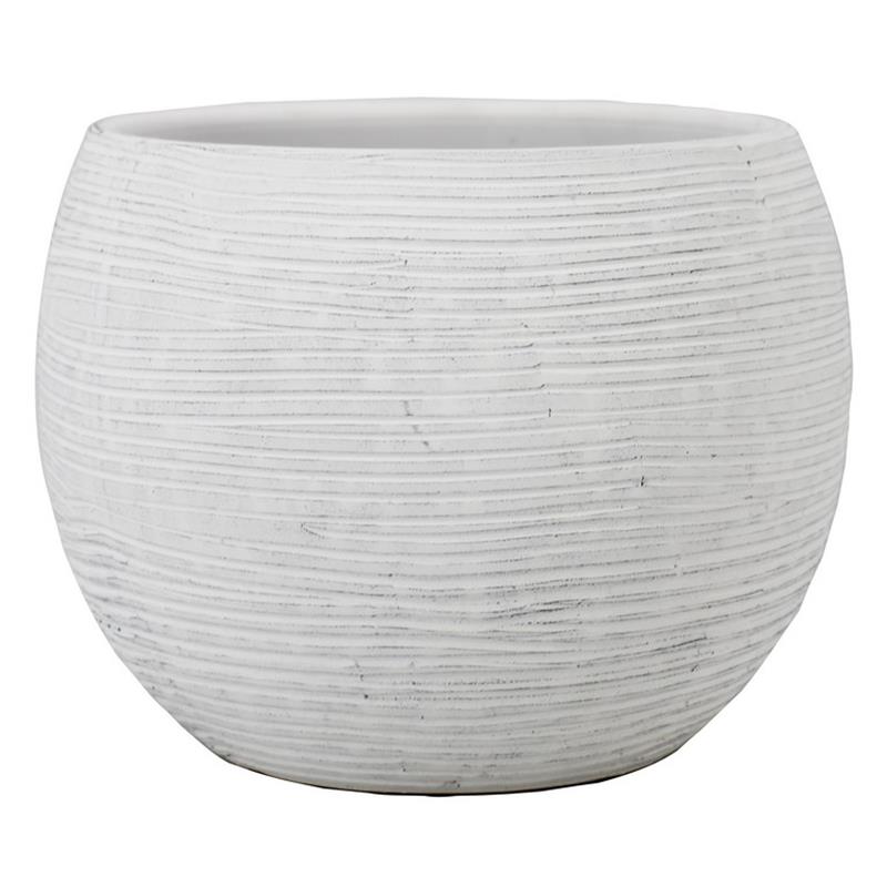 Pot Tromso d13.5/16 h12.8cm blanc es/12