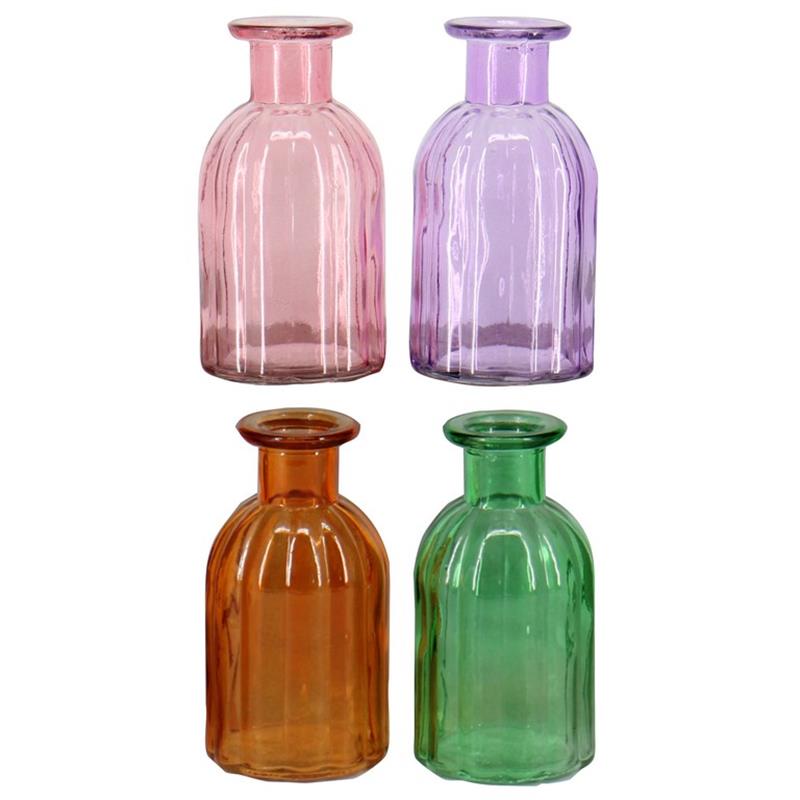 Bouteille décorative Khartoum d5/7.5 h14cm 4ass.