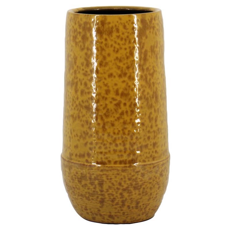 Vase Optim d18 h35cm jaune