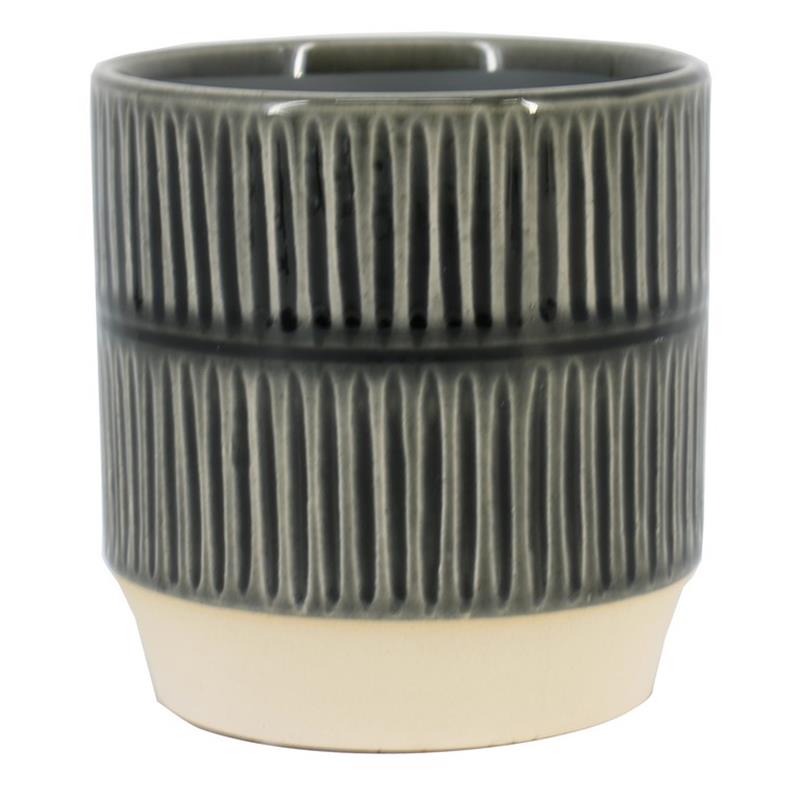 Pot Flavio d12.8 h13cm antraciet es/12