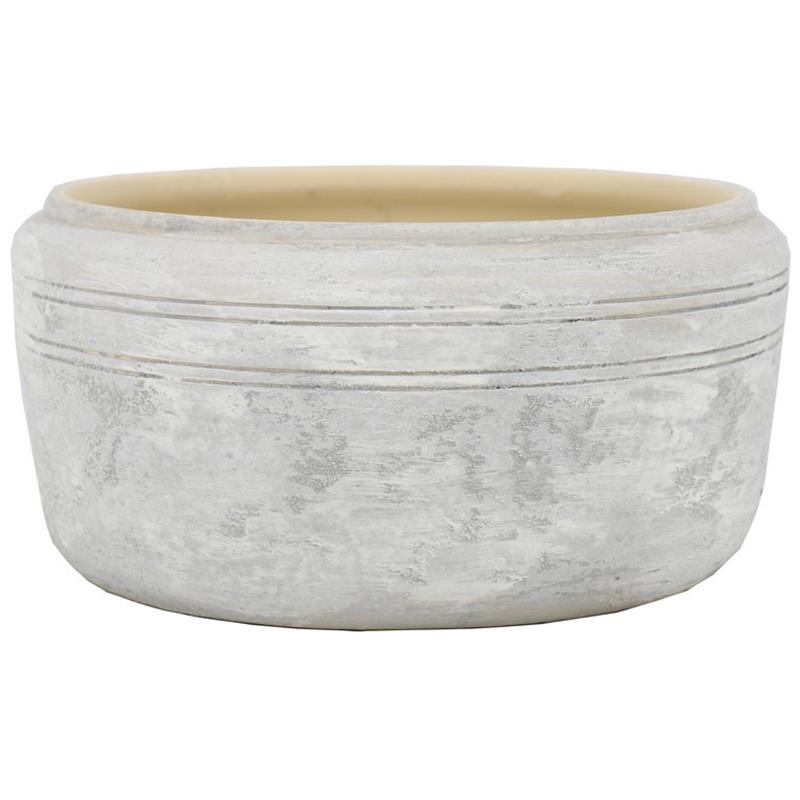 Schaal Milou d34 h15cm grijs