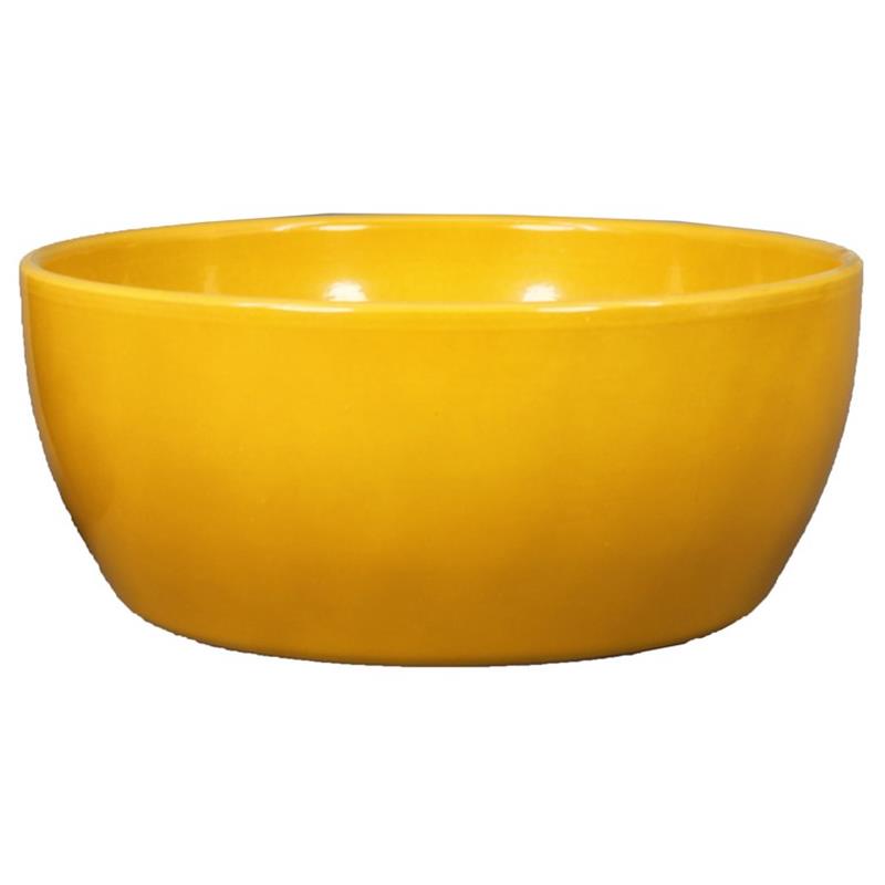 Coupe Boule d18.5 h8.5cm jaune ocre