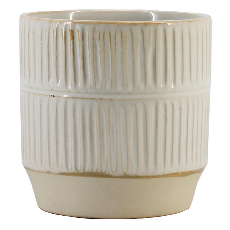 Pot Flavio d12.8 h13cm white es/12