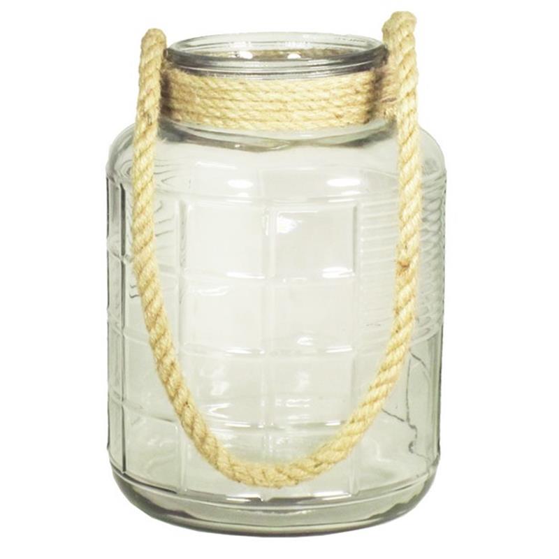 Glas Cruz m/touw d11/17.5 h27.5cm