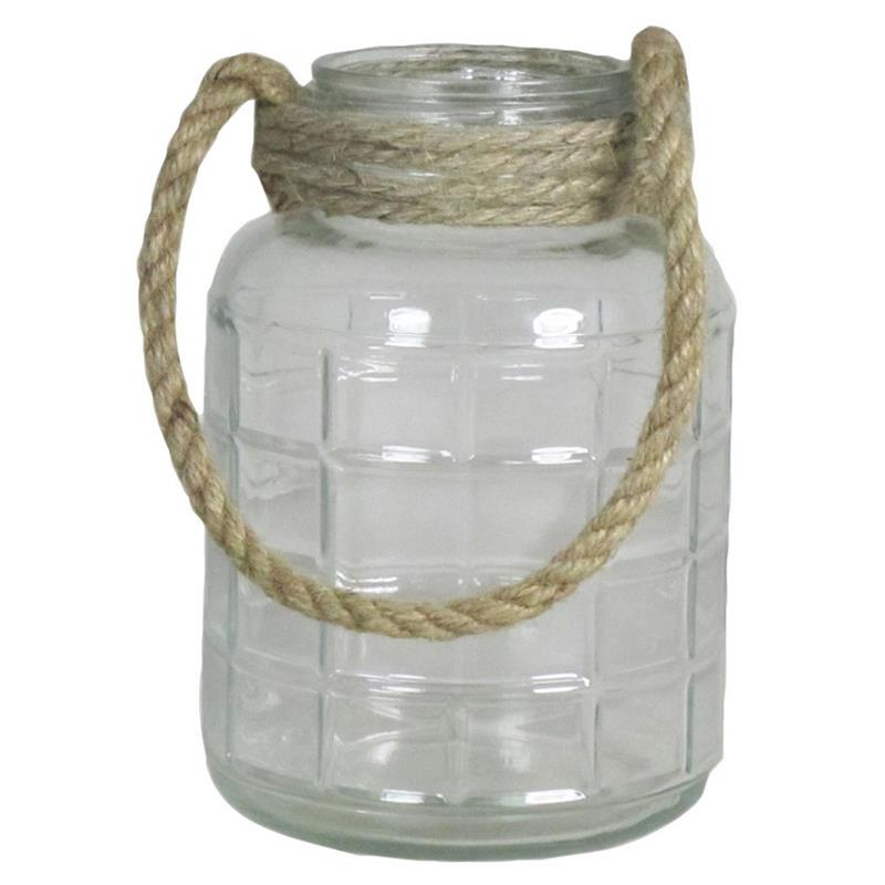 Glas Cruz m/touw d8.5/13.5 h20cm